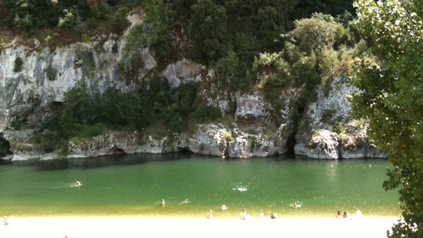 La plage du camping du Midi