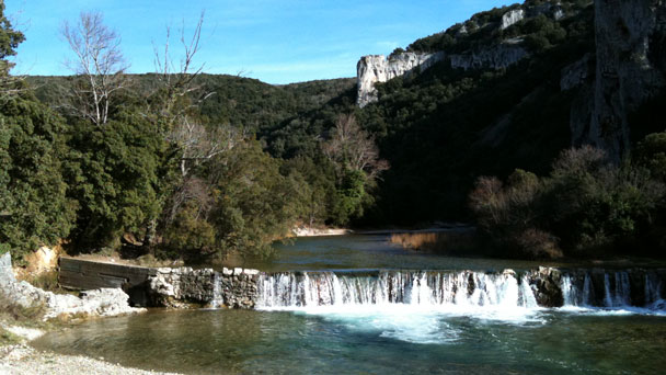 La cascade de l'Ibie